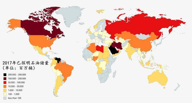 全球最新石油资源储量排行榜揭晓！